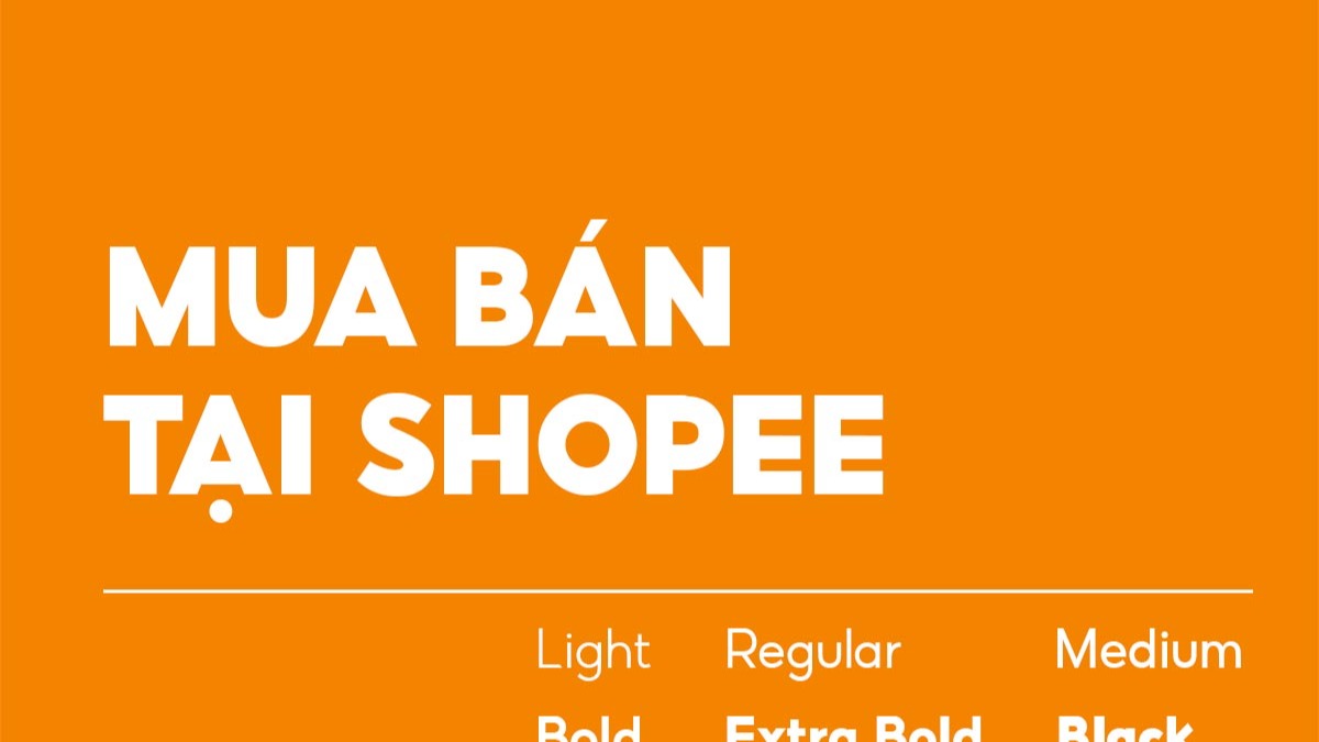 [Tải Miễn Phí] Trọn Bộ 6 Kiểu Font Chữ Shopee Tiếng Việt