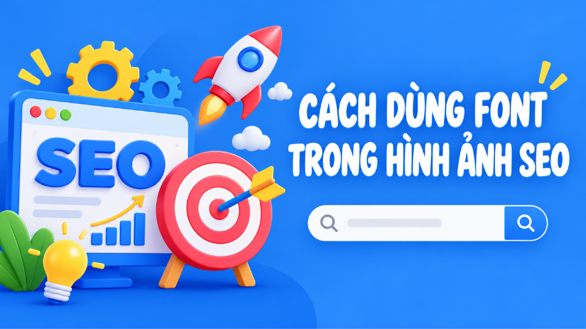 Cách dùng font trong hình ảnh SEO: ảnh blog, featured image và Pinterest