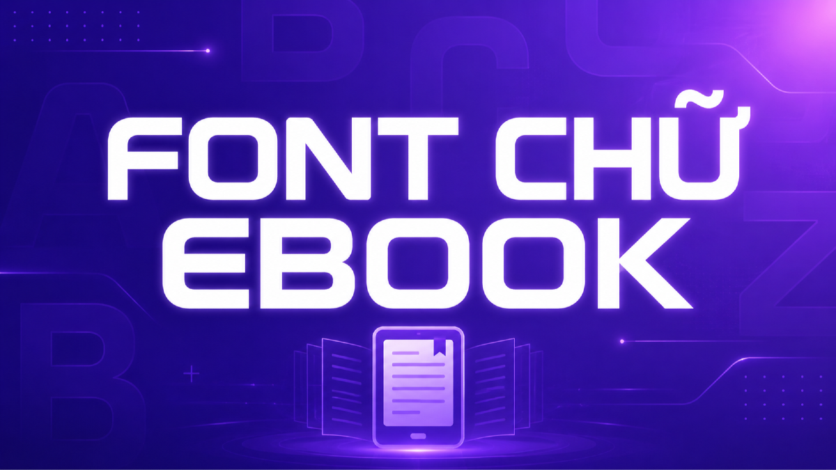 Font chữ cho ebook, lead magnet và tài liệu PDF bán hàng