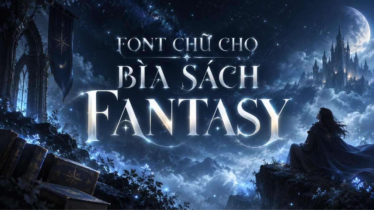 Font chữ cho bìa sách fantasy, sci-fi và truyện phiêu lưu tiếng Việt