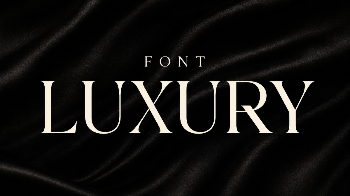 Top 20 font chữ cho thương hiệu luxury: khách sạn, trang sức, thời trang cao cấp