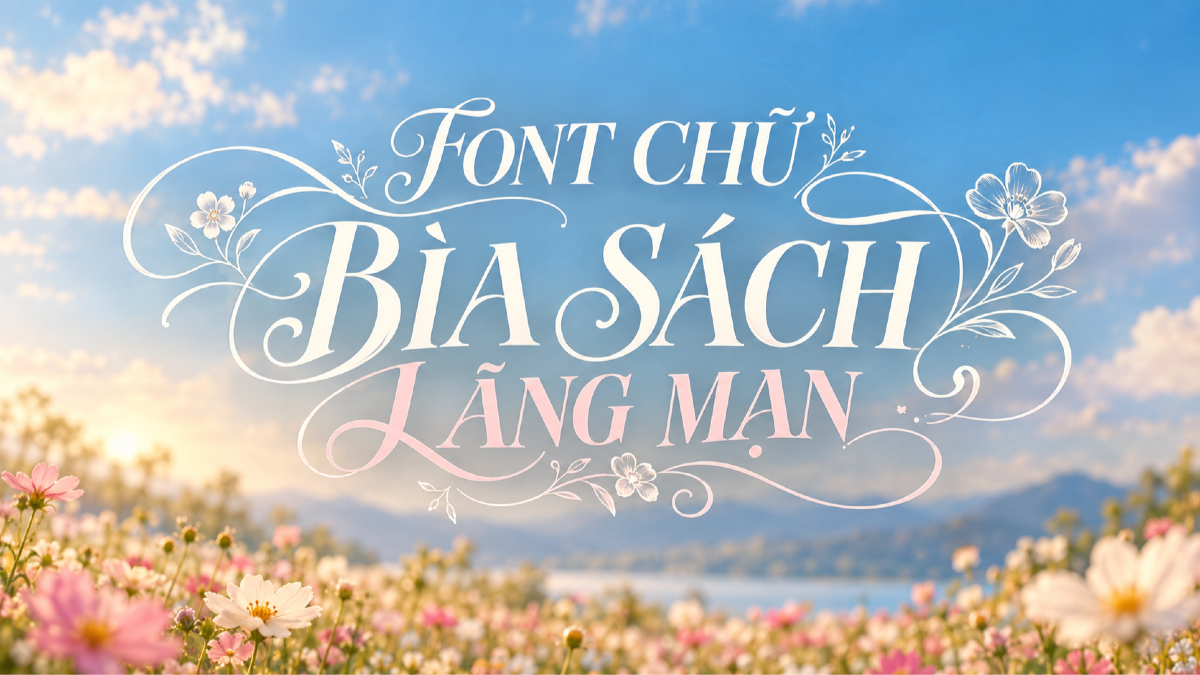 Top 15 font chữ cho bìa sách lãng mạn, tiểu thuyết và thơ ca