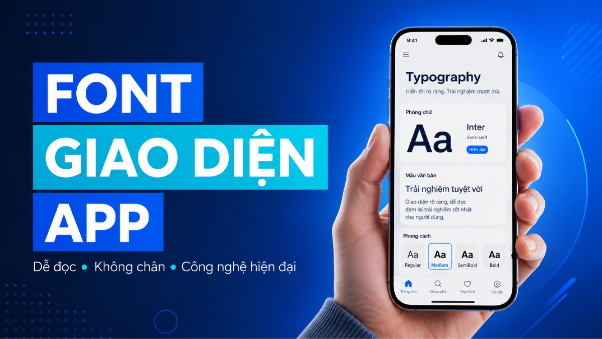 Top 15 font chữ cho giao diện app, dashboard và landing page tiếng Việt