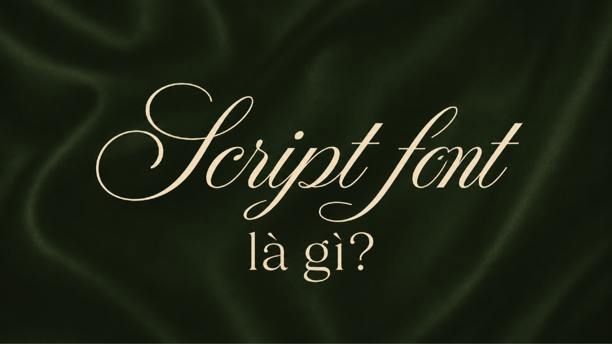 Script font là gì? Cách dùng font script không bị rối mắt