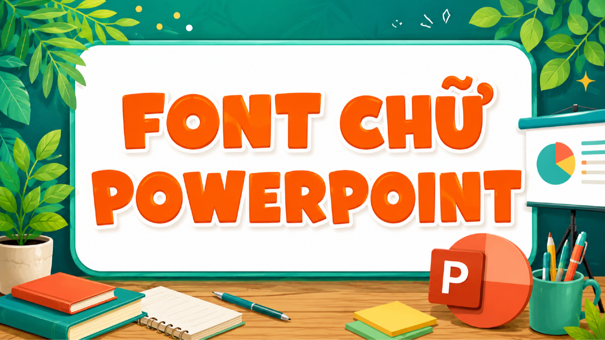 Font chữ đẹp cho PowerPoint: trình bày slide chuyên nghiệp, không lỗi dấu