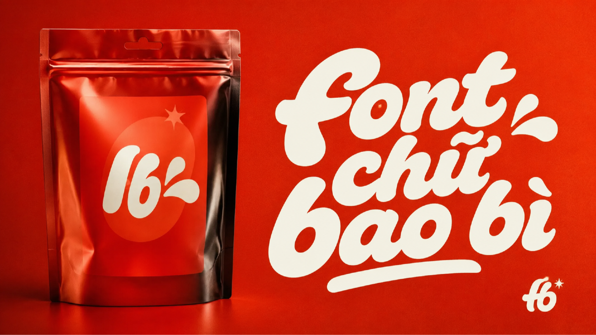 Top font chữ đẹp cho bao bì sản phẩm: mỹ phẩm, đồ ăn, thời trang