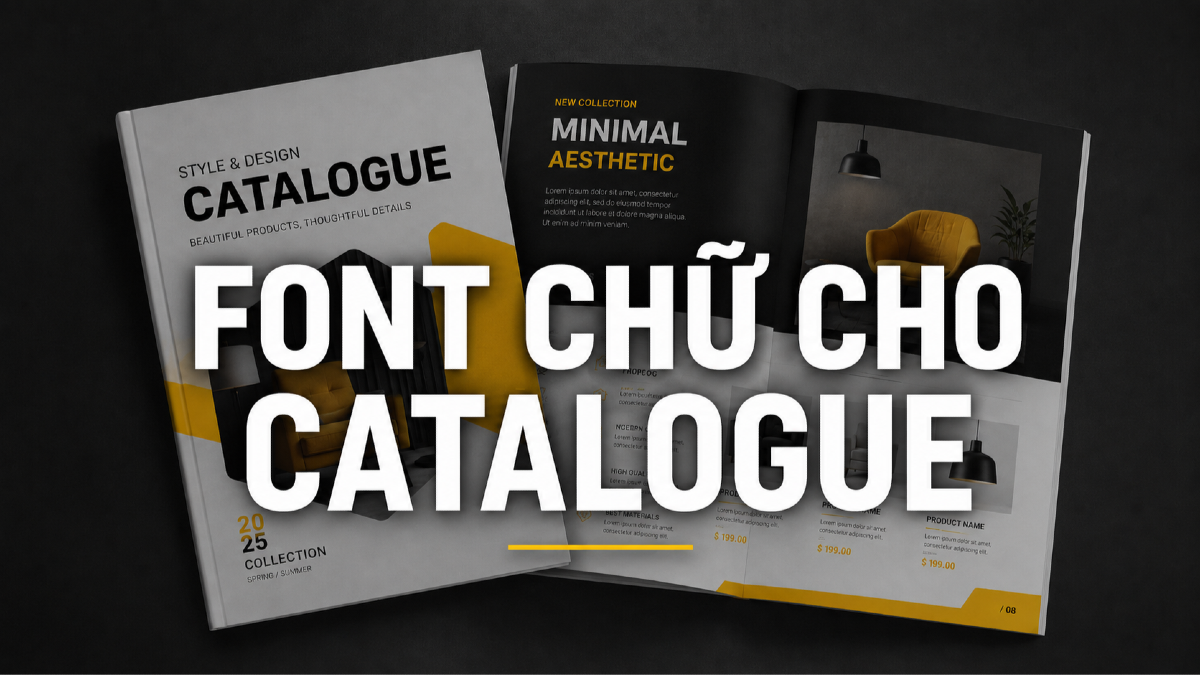 Top 20 font chữ cho catalogue sản phẩm, sales kit và tài liệu bán hàng