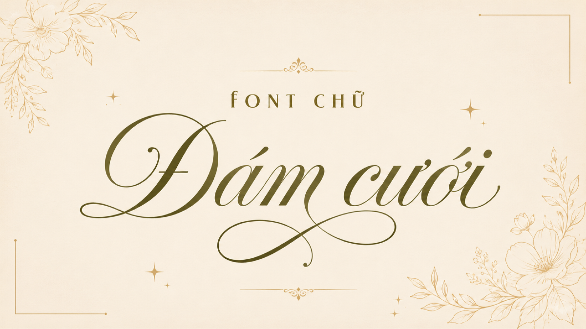 Top 20 font chữ cho album ảnh cưới, bảng welcome và backdrop tiệc cưới