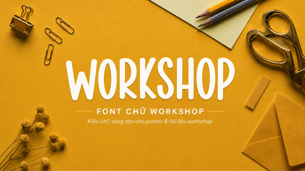 Top 15 font chữ cho workshop, lớp học nghệ thuật và sự kiện cộng đồng