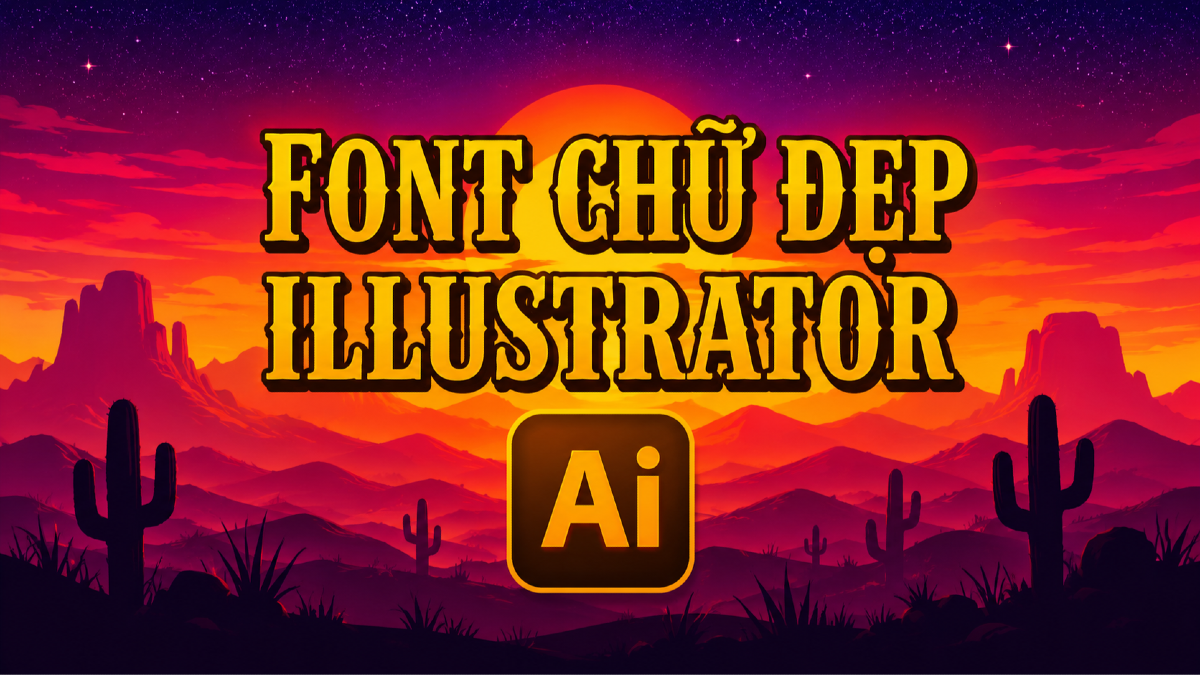 Font chữ đẹp cho Illustrator: thiết kế logo, poster, bao bì