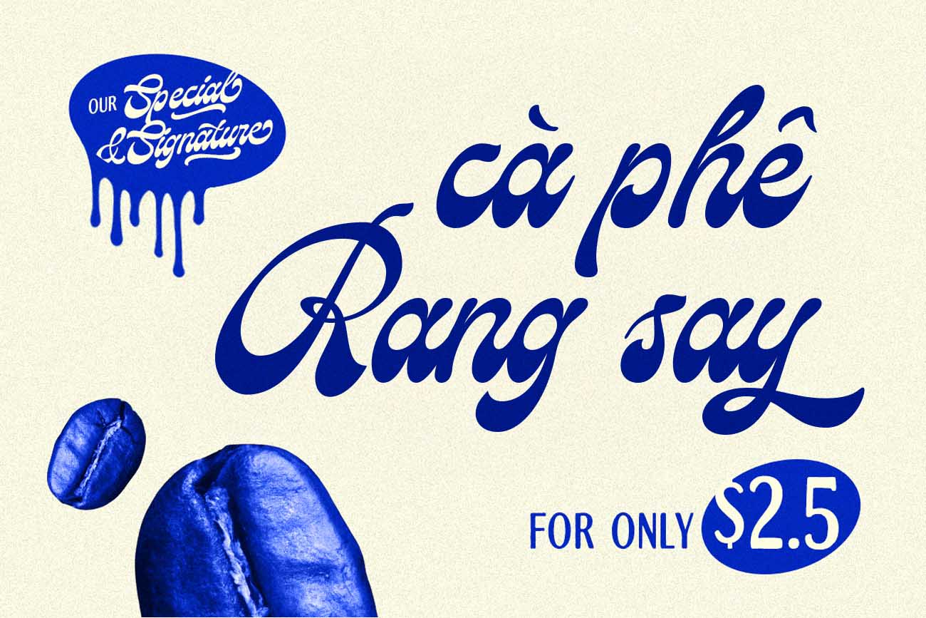 Ph&ocirc;ng chữ phong c&aacute;ch retro cổ điển - TH Relgone Việt h&oacute;a
