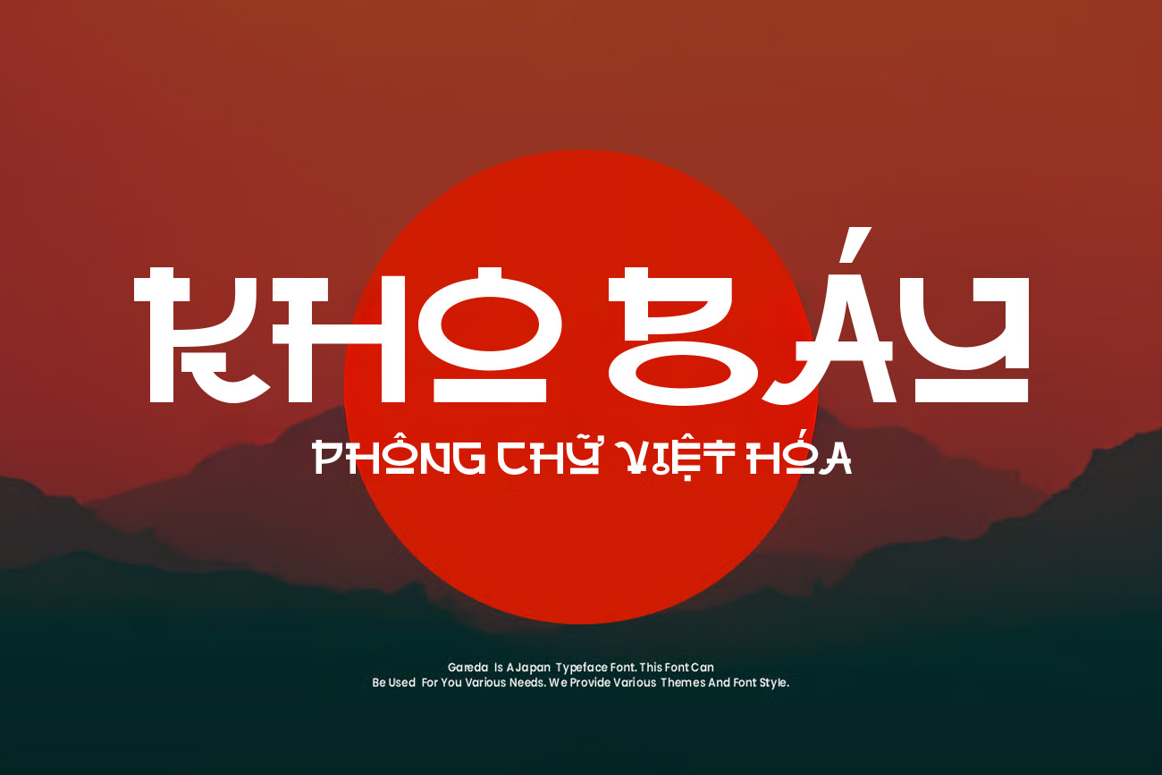 Font chữ H&agrave;n Quốc độc đ&aacute;o cho thiết kế TH Raboan Việt h&oacute;a