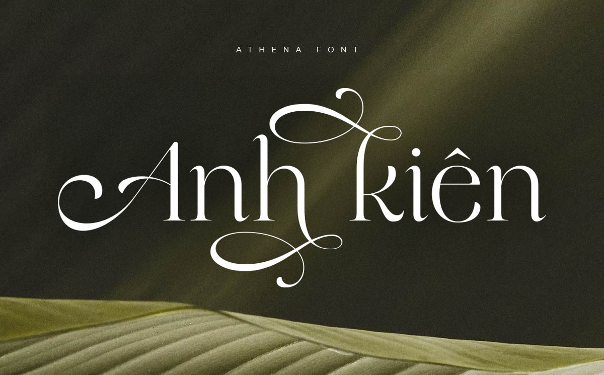 Phông chữ serif thanh lịch TH Luxury 2 - Font Việt hóa