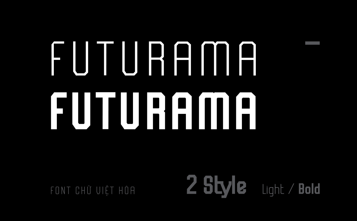 TH Futurama - Font chữ cứng hiện đại cho lĩnh vực thể thao Việt hóa