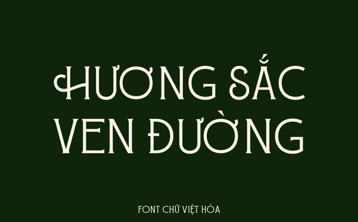 Font chữ sang trọng TH Honest Proud Việt hóa