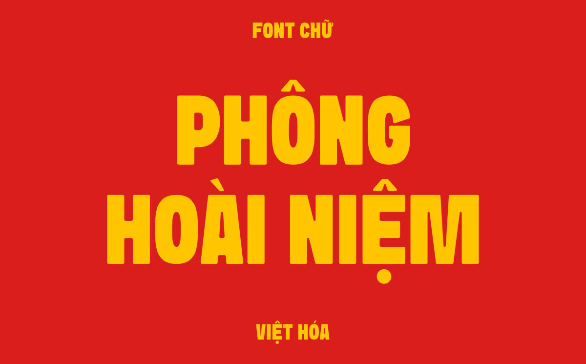 Phông chữ sans-serif mang phong cách retro - TH Sink Việt hóa
