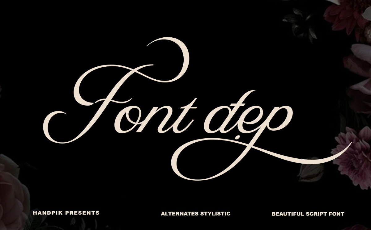 Font chữ nghiêng mềm mại Việt hóa TH Buttain Regular