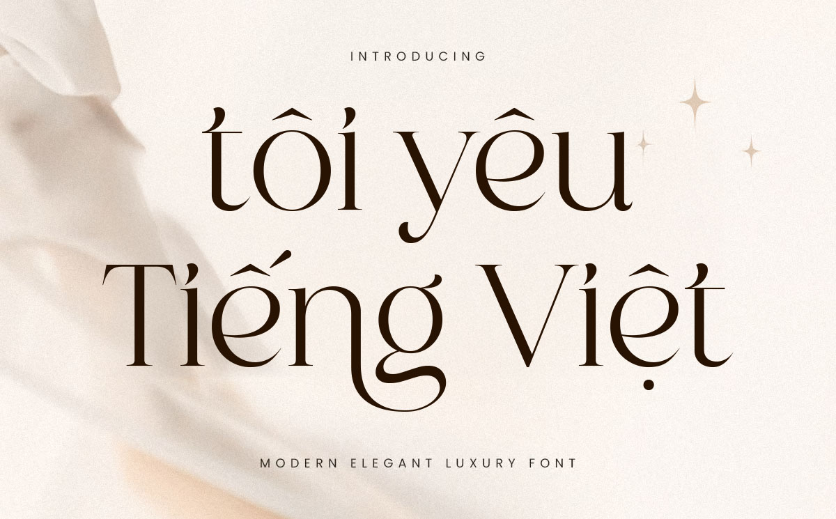 Phông chữ serif nét mảnh cho lĩnh vực cần sự sang trọng - TH Luxury 5