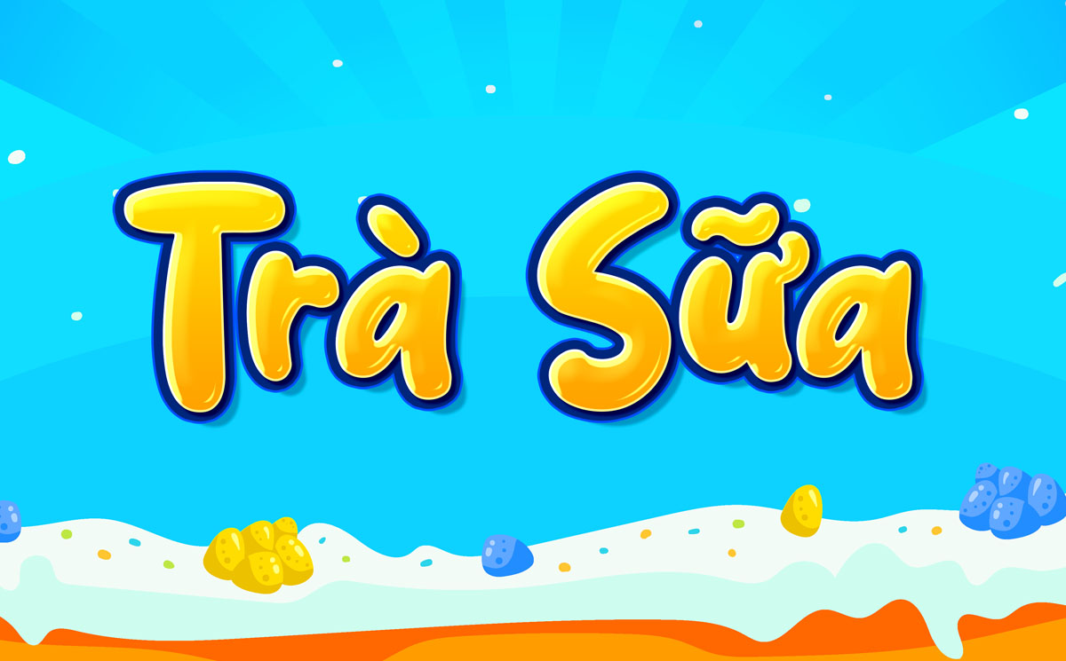 Font chữ hoạt hình kiểu dáng mũm mĩm và cute - TH Cartoon 7 Việt hóa