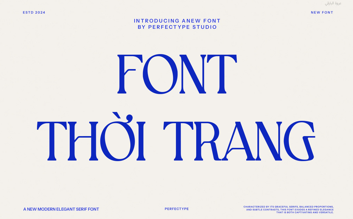 Font chữ sang trọng TH Ginger