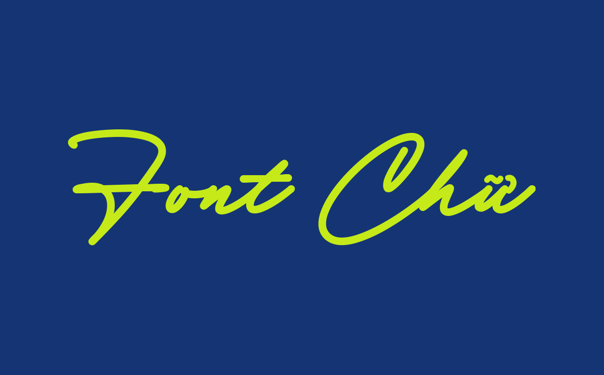 Font chữ viết tay mềm mại uốn lượn TH Binford Việt hóa