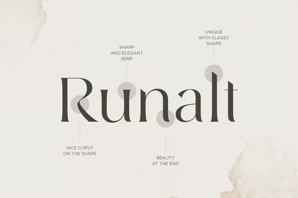 Font chữ  serif phong cách sang trọng và hiện đại TH Runalto Việt hóa