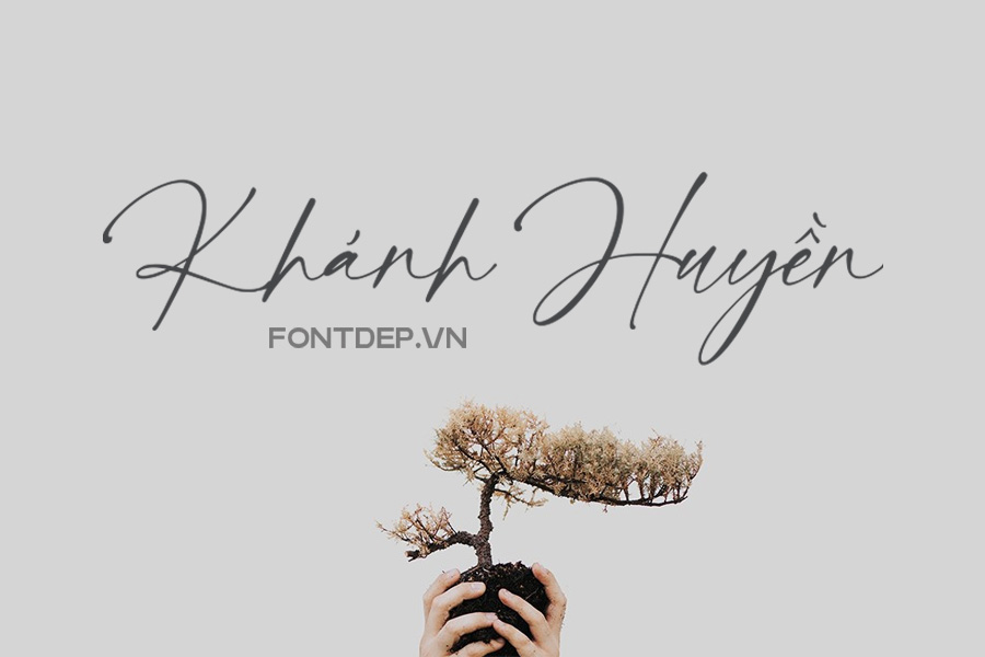 Font chữ viết tay, chữ ký TH Franky Rain