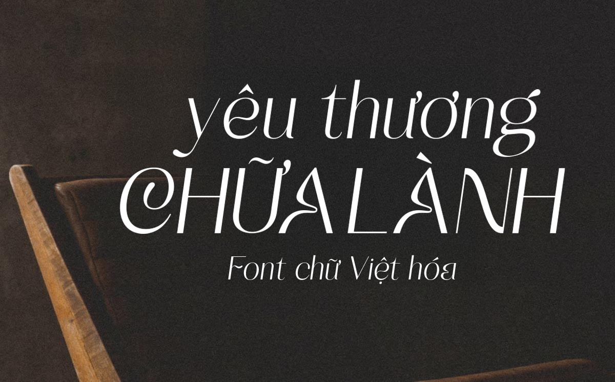 Phông chữ hiện đại cho lĩnh vực làm đẹp, spa - TH Adriana Gabrielle Việt hóa