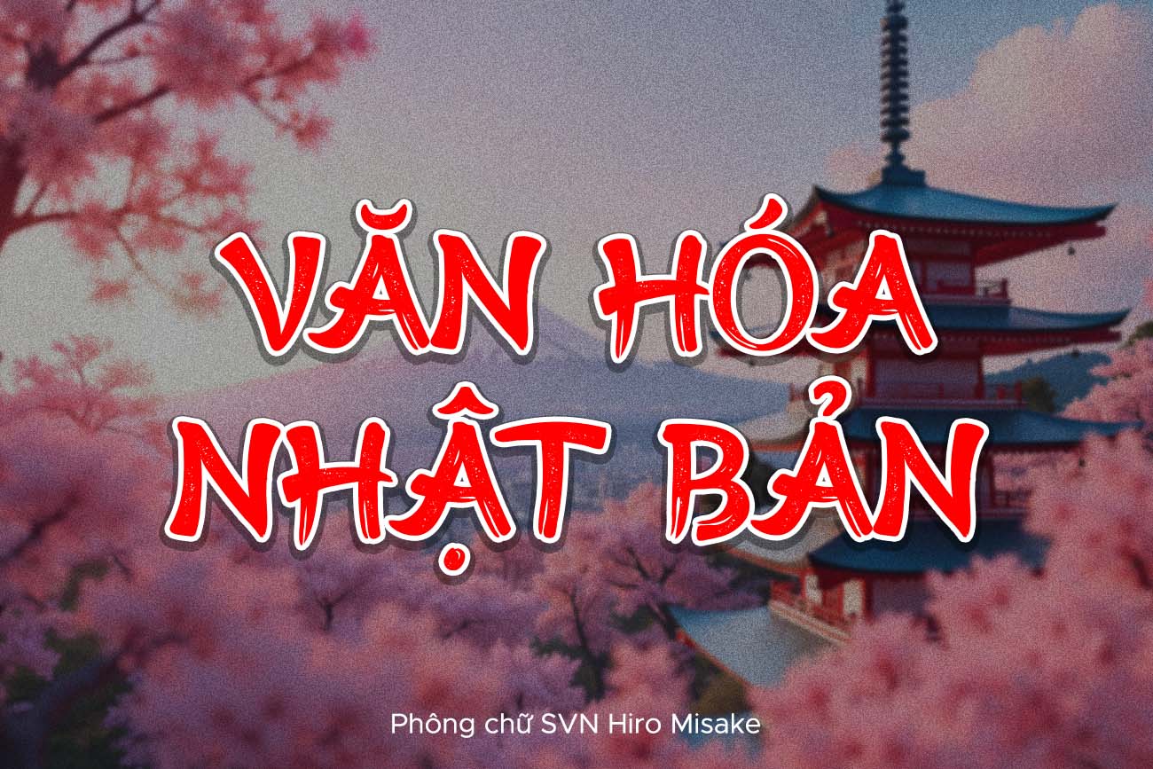 Miễn Phí - Phông chữ Nhật Bản nét cọ SVN Hiro Misake Việt hóa