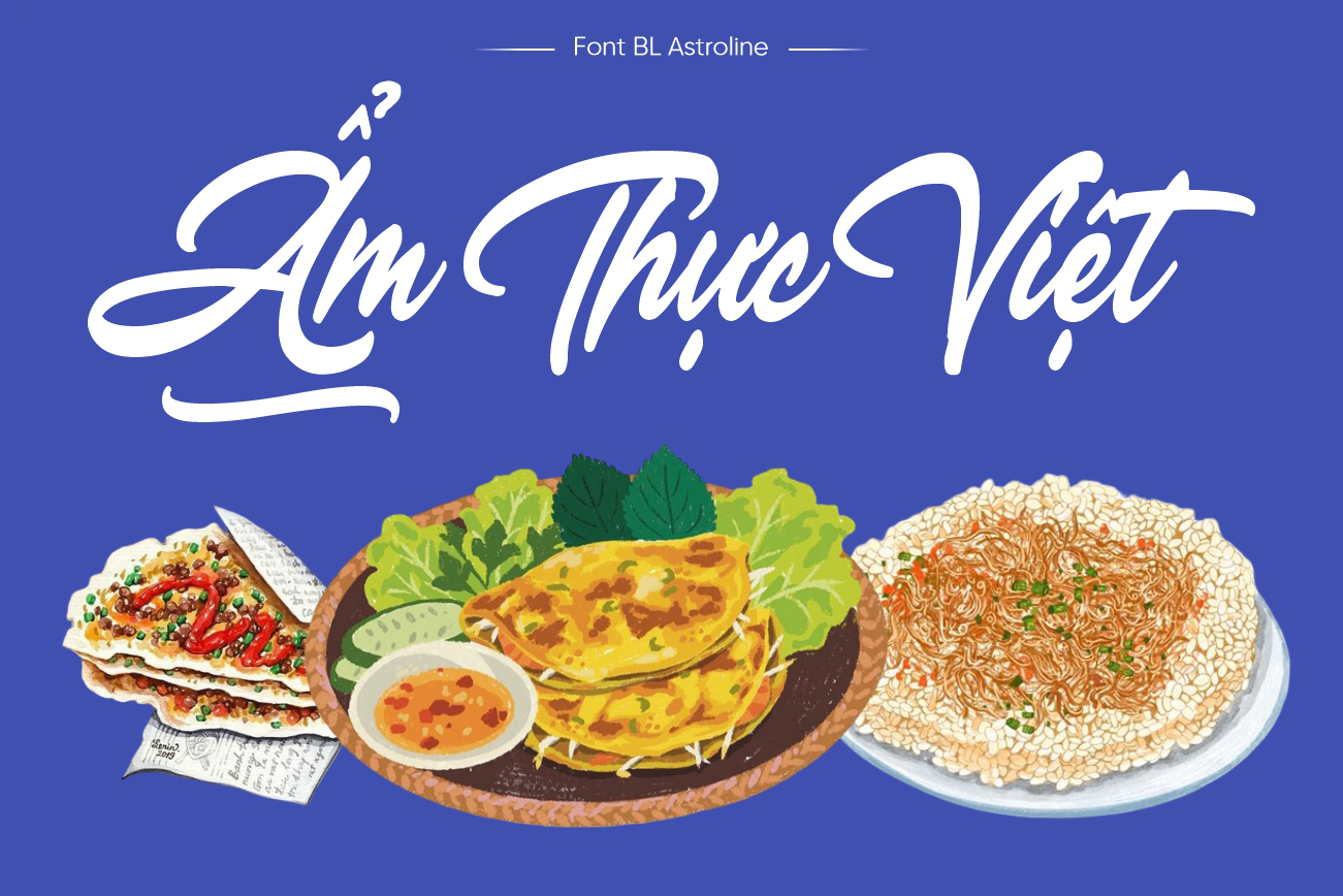 BL Astroline - Font brush với vẻ quyến rũ cổ điển