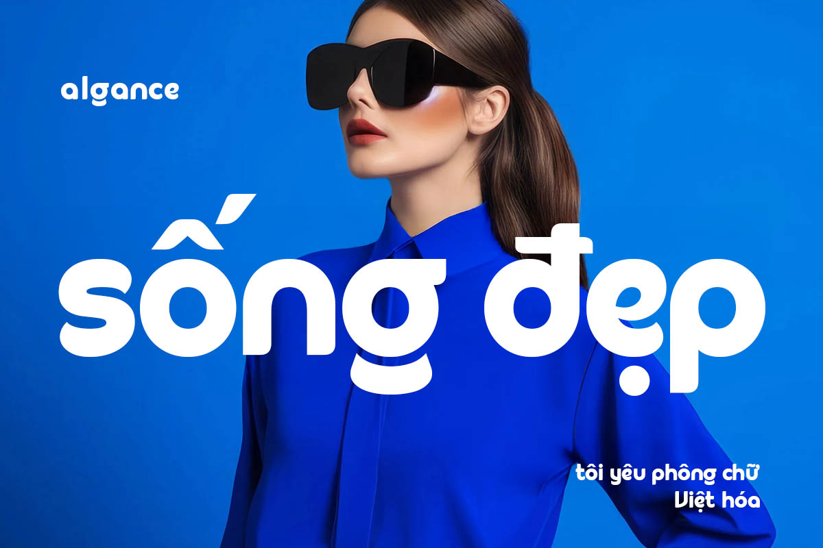 Font Chữ Sans Serif Hiện Đại Cho Thiết Kế Tối Giản - TH Algance Việt H&oacute;a