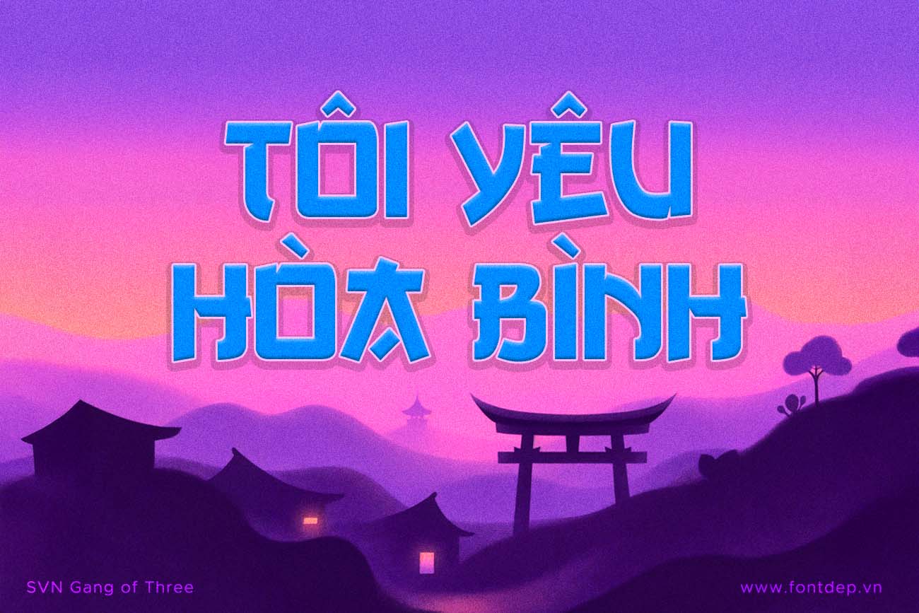 Font chữ Nhật Bản xưa Việt hóa - SVN Gang of Three