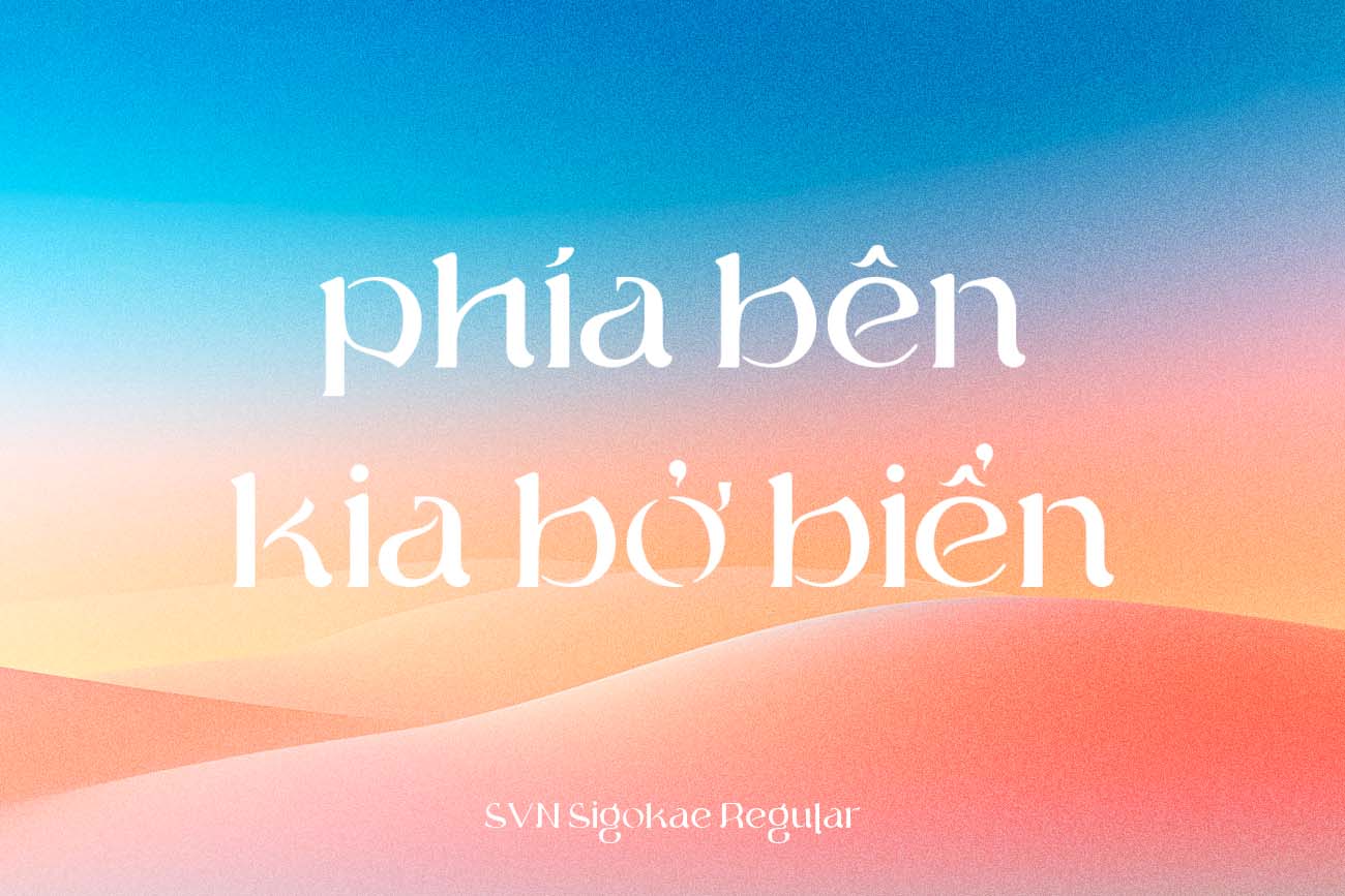 Phông chữ Nhật Bản miễn phí - SVN Sigokae Việt hóa