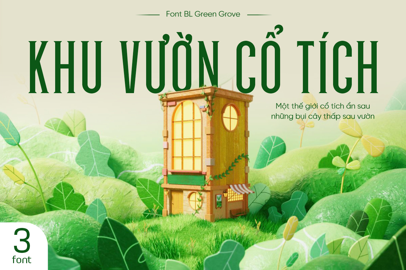 Phông chữ Việt hóa BL Green Grove