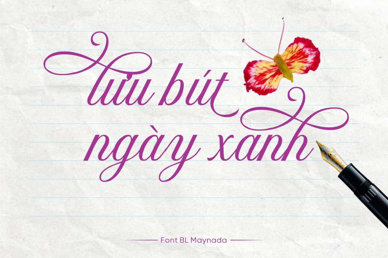 Font BL Maynada – Font Chữ Cho Thiệp Cưới Và Ảnh Cưới Lãng Mạn