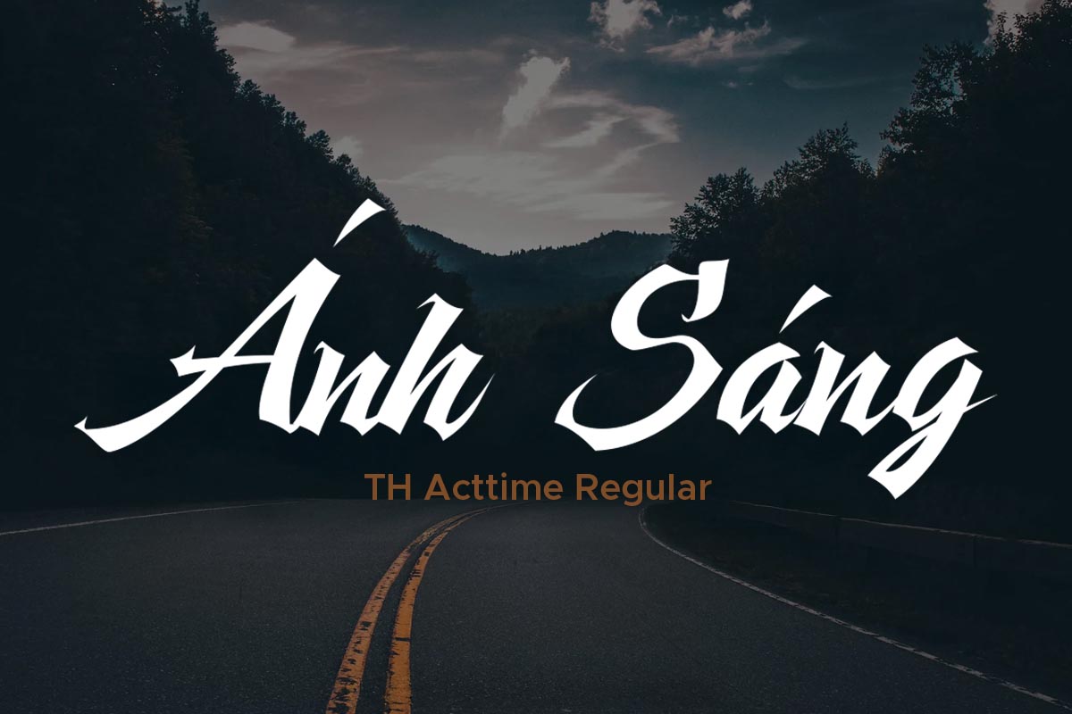 Font chữ retro thể thao TH Acttime Việt h&oacute;a