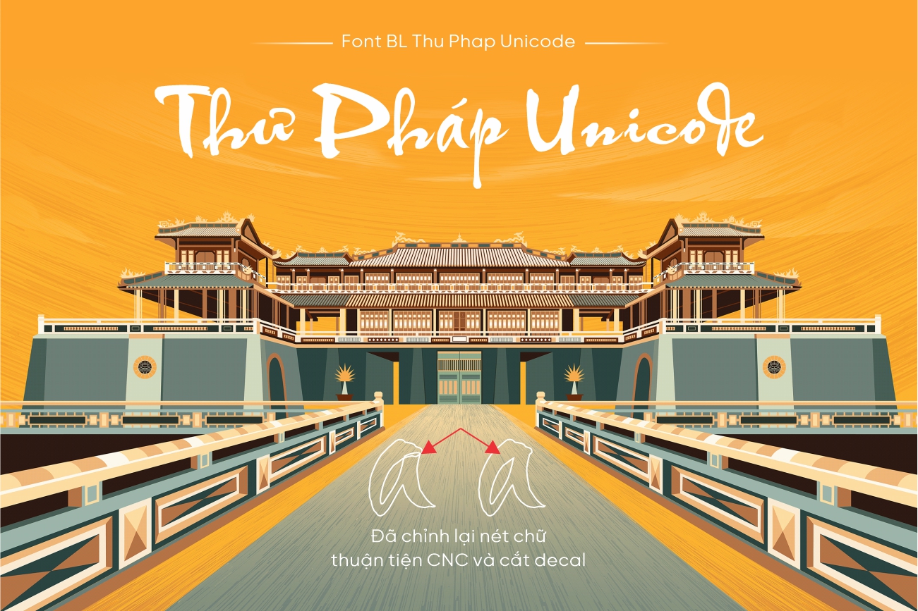 Font chữ BL Thư Pháp – Vẻ đẹp uyển chuyển của thư pháp Việt