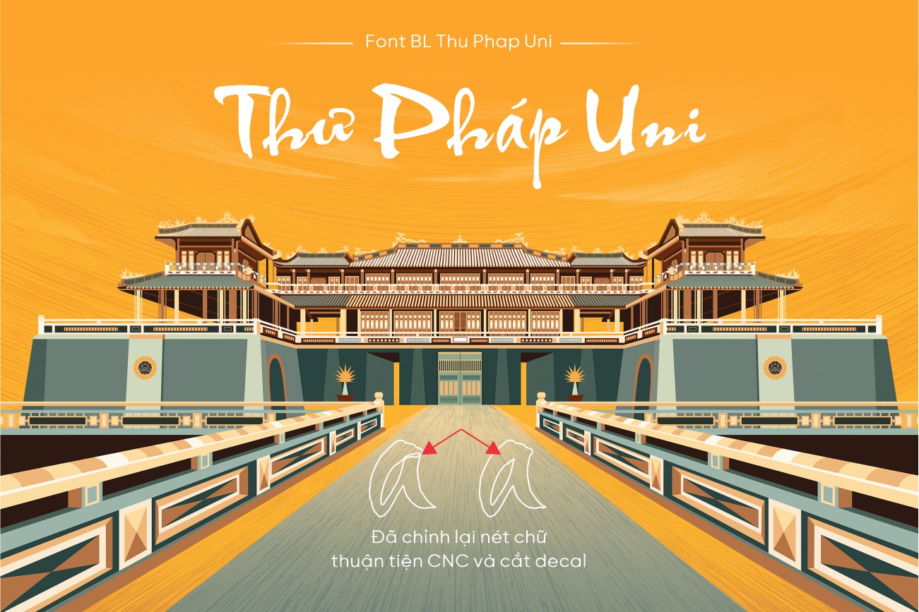 Font chữ BL Thư Pháp – Vẻ đẹp uyển chuyển của thư pháp Việt